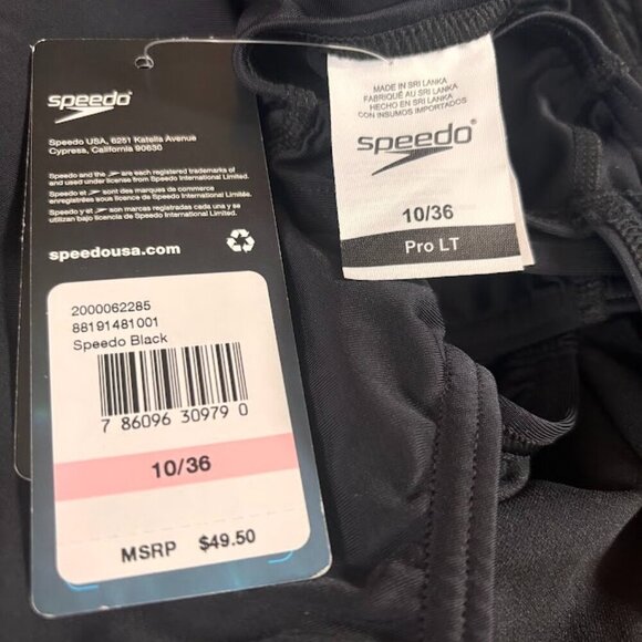 Speedo Women's Swimsuit One Piece Prolt Super Pro Solid Adult, Size 36 - Picture 6 of 8